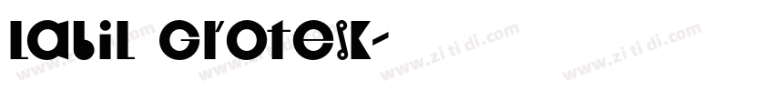 Labil Grotesk字体转换